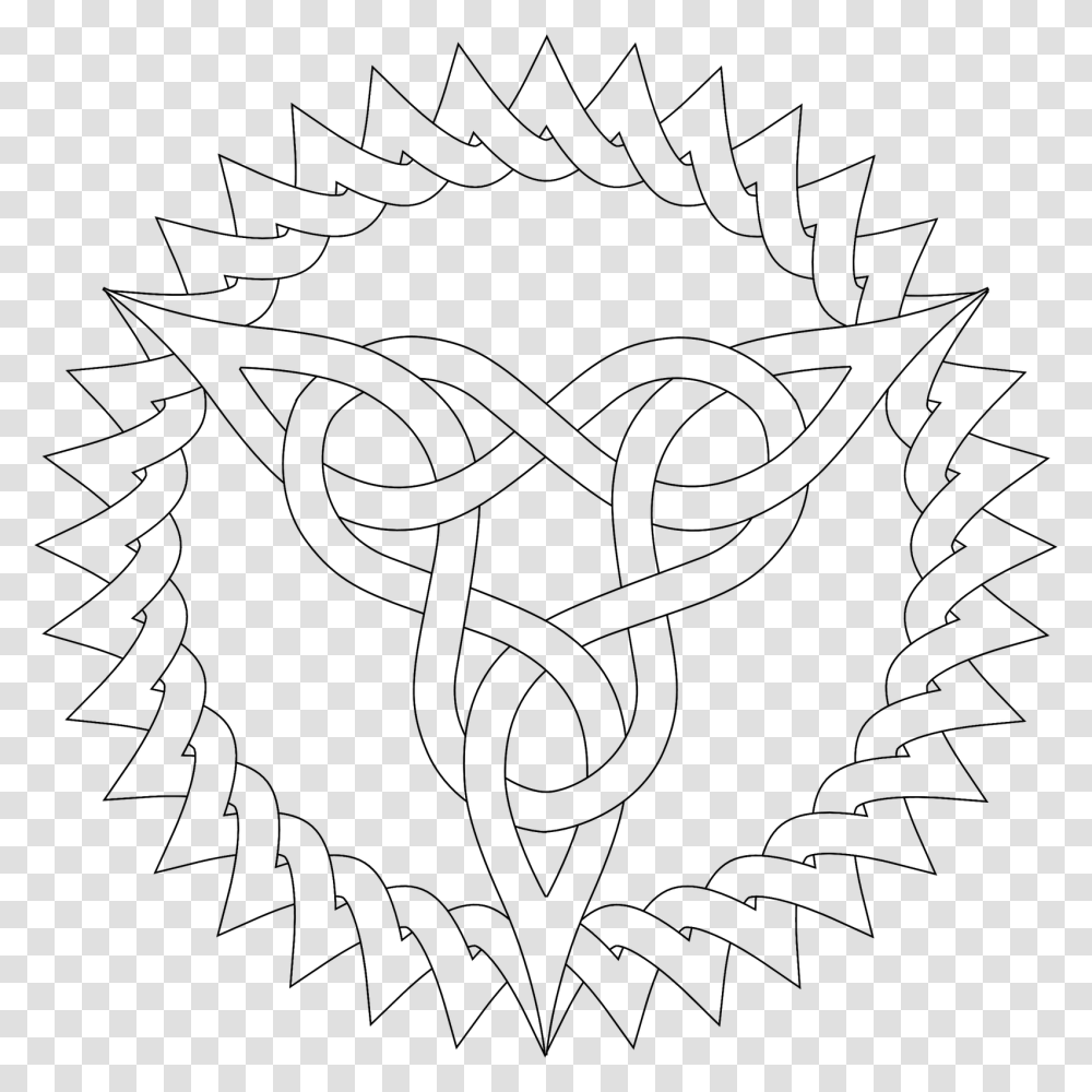 Pattern Coloring Pages Celtic Triangle Coloring Pages, Gray, World Of Warcraft Transparent Png