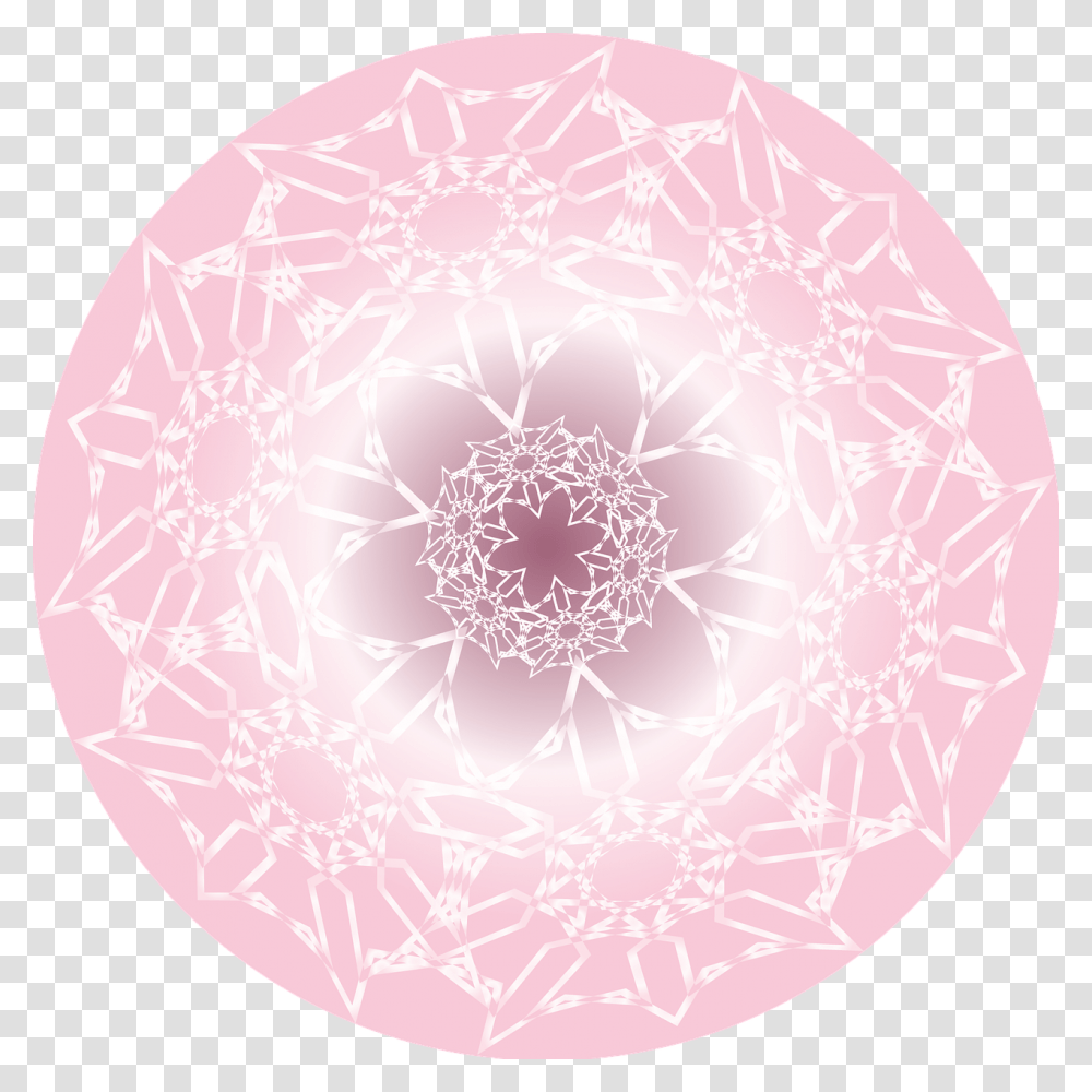 Pattern Floral Flower Free Photo Circle, Ornament, Fractal, Rug Transparent Png