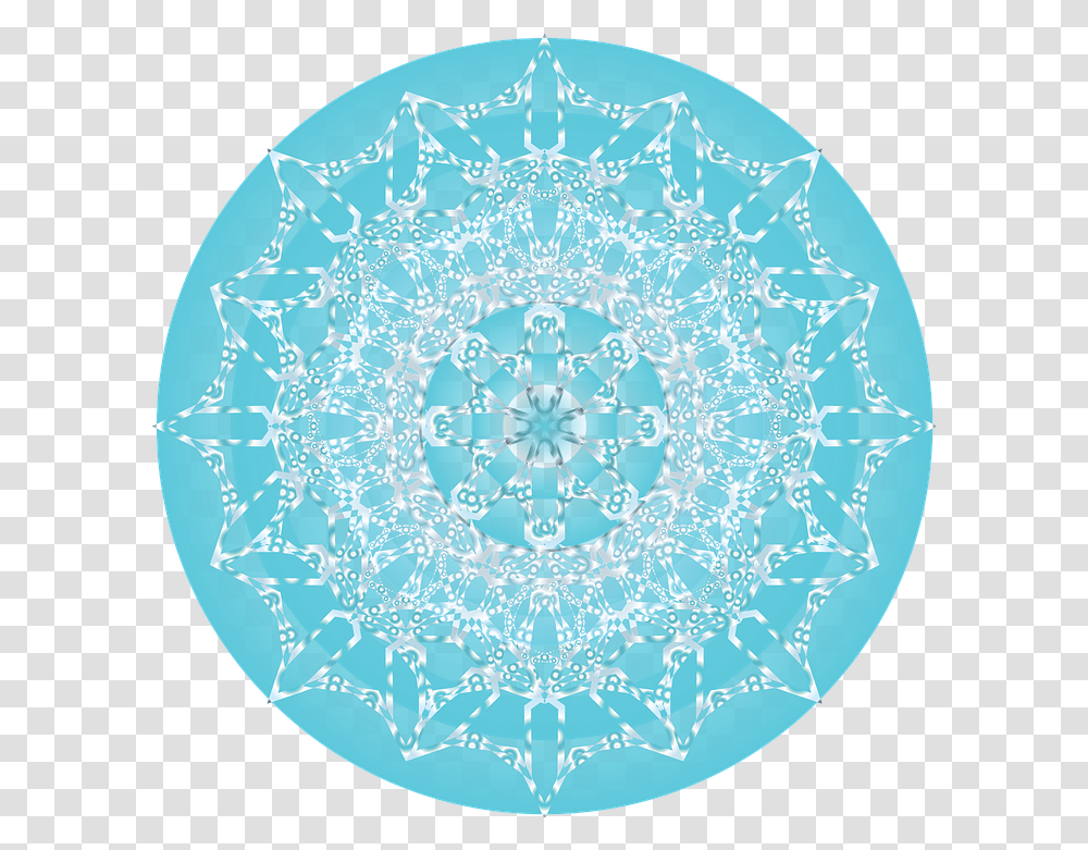 Pattern Flower Circle Loudspeaker, Rug, Snowflake, Lace, Ornament Transparent Png