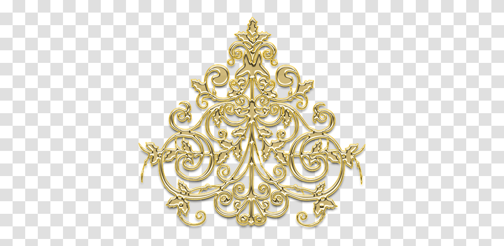 Pattern Ornament Chandelier Gold Decor Jewelry Background Gold Chandelier Vector, Floral Design, Cross Transparent Png