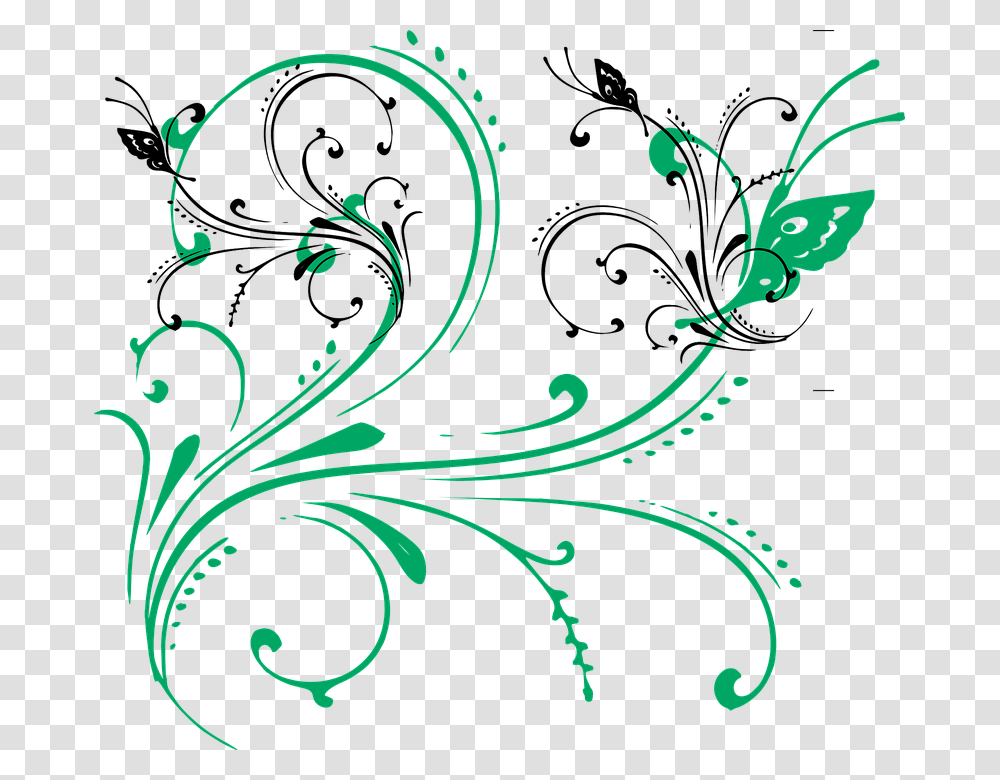 Pattern Wallpaper Background Decoration Floral Vector Clip Art, Floral Design Transparent Png