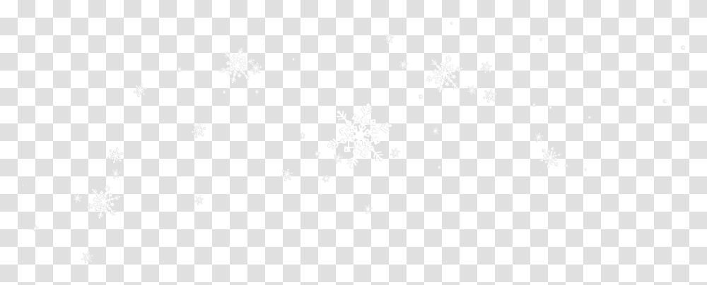 Pattern White Black Floating Snowflakes Free Monochrome Transparent Png