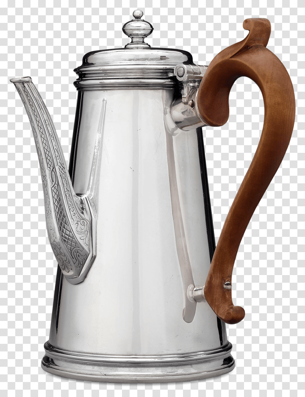 Paul De Lamerie Britannia Silver Coffee Pot Teapot, Jug, Sink Faucet, Pottery, Water Jug Transparent Png