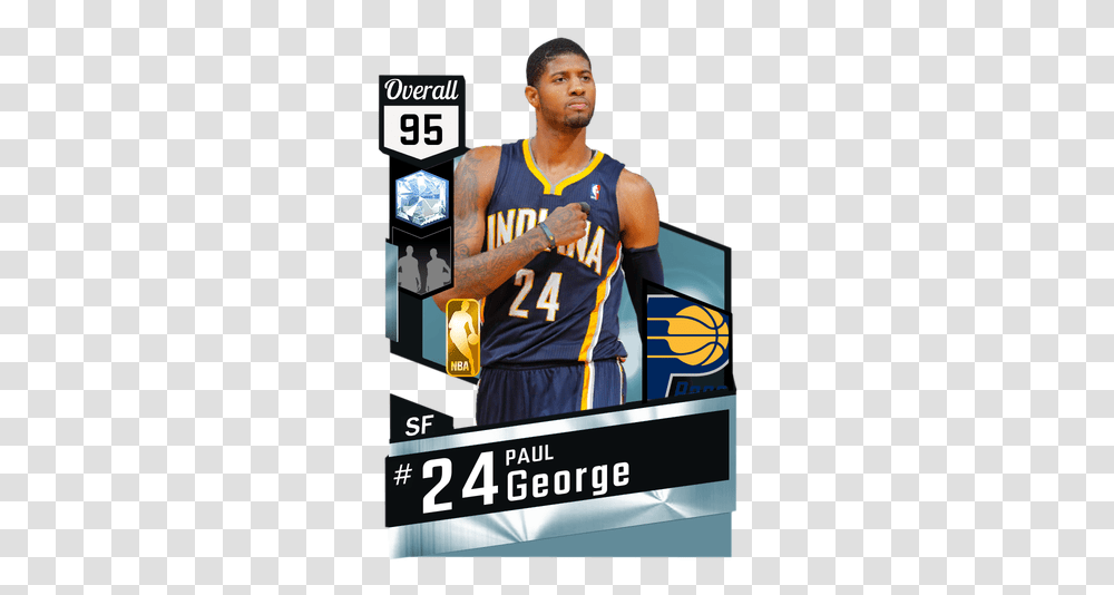 Paul George Nba Players Cards, Person, People, Sport, Team Sport Transparent Png
