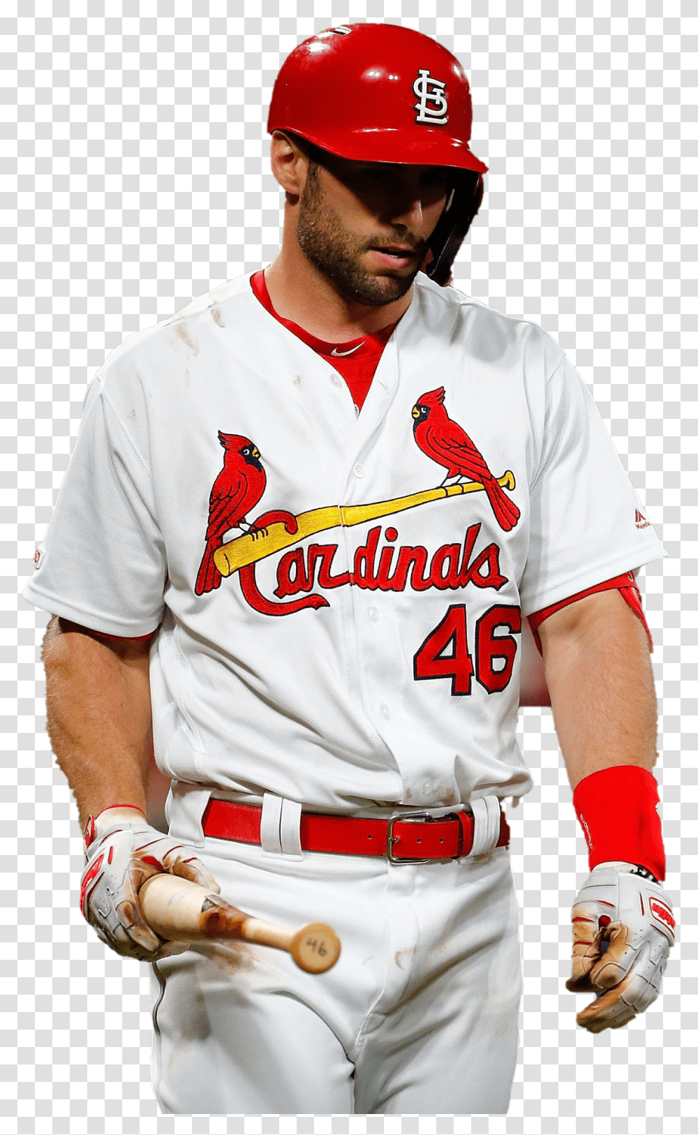 Paul Goldschmidt Download Image St Louis Cardinals, Clothing, Person, Helmet, People Transparent Png