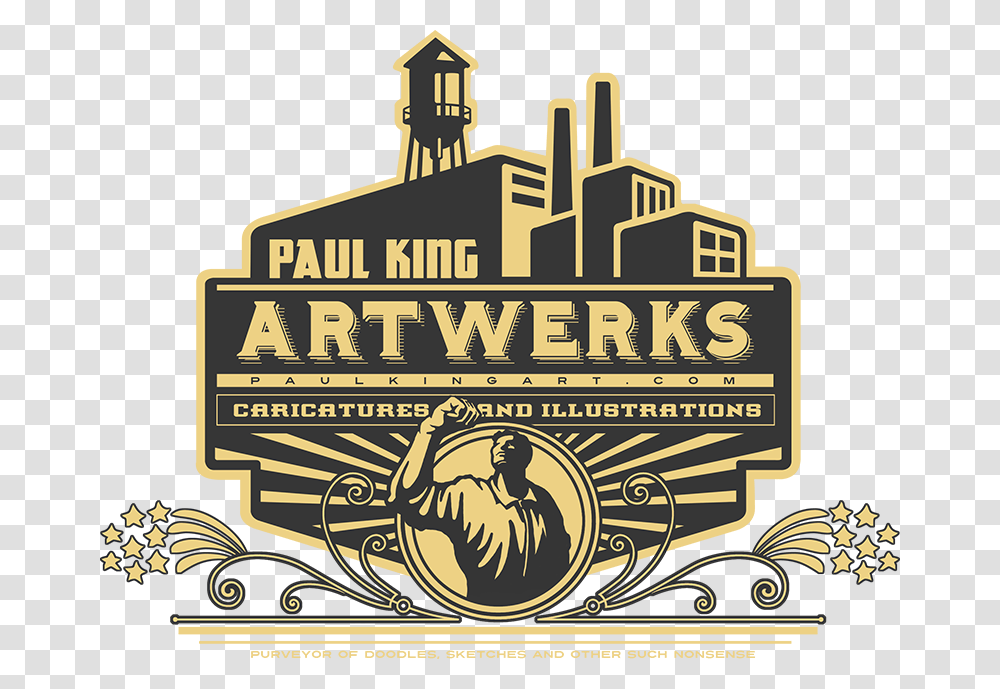 Paul King Artwerks Vintage Factory Logo, Advertisement, Poster Transparent Png