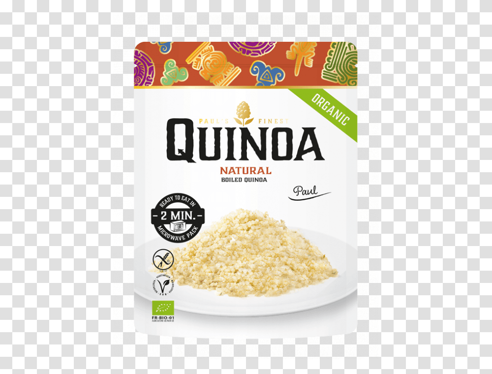 Paul's Quinoa Naturel Microwavable Pouch Paul's Finest Quinoa, Food, Plant, Beverage, Breakfast Transparent Png