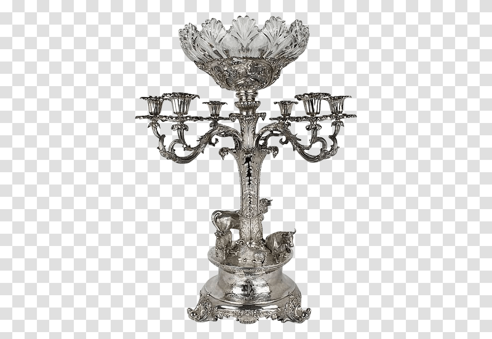 Paul Storr Silver Candle, Chandelier, Lamp, Bronze, Cross Transparent Png