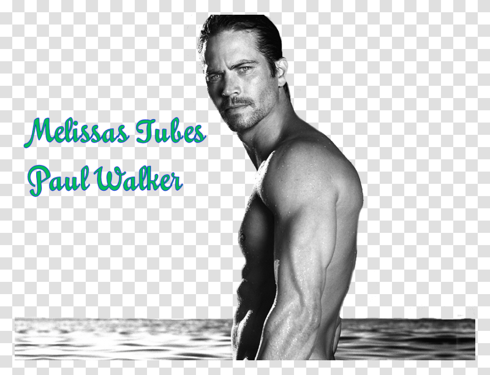 Paul Walker Paul Walker Black And White, Person, Human, Fitness, Working Out Transparent Png