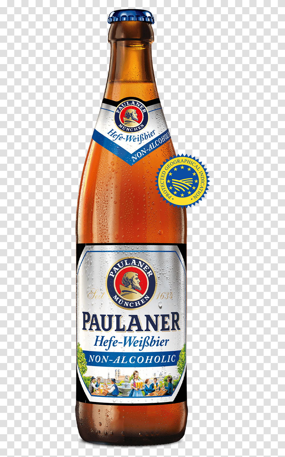 Paulaner Hefe Weissbier Non Alcoholic, Beverage, Drink, Soda, Person Transparent Png