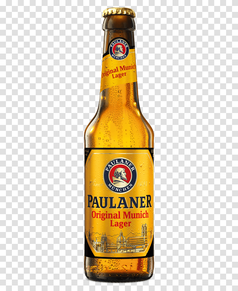 Paulaner Lager, Beer, Alcohol, Beverage, Drink Transparent Png