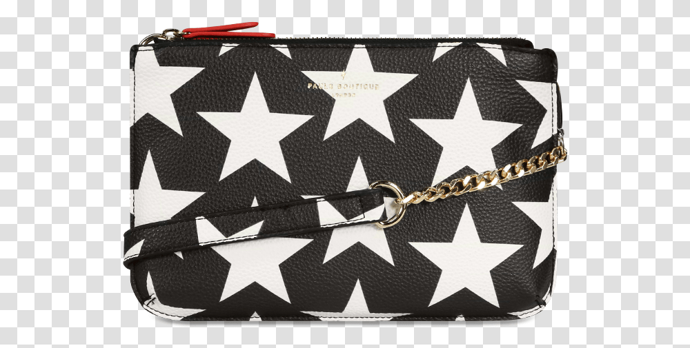 Pauls Boutique Amanda Clutch Bag In Black With White Rebel Flag Circle, Rug, Star Symbol, Buckle, Hand Transparent Png
