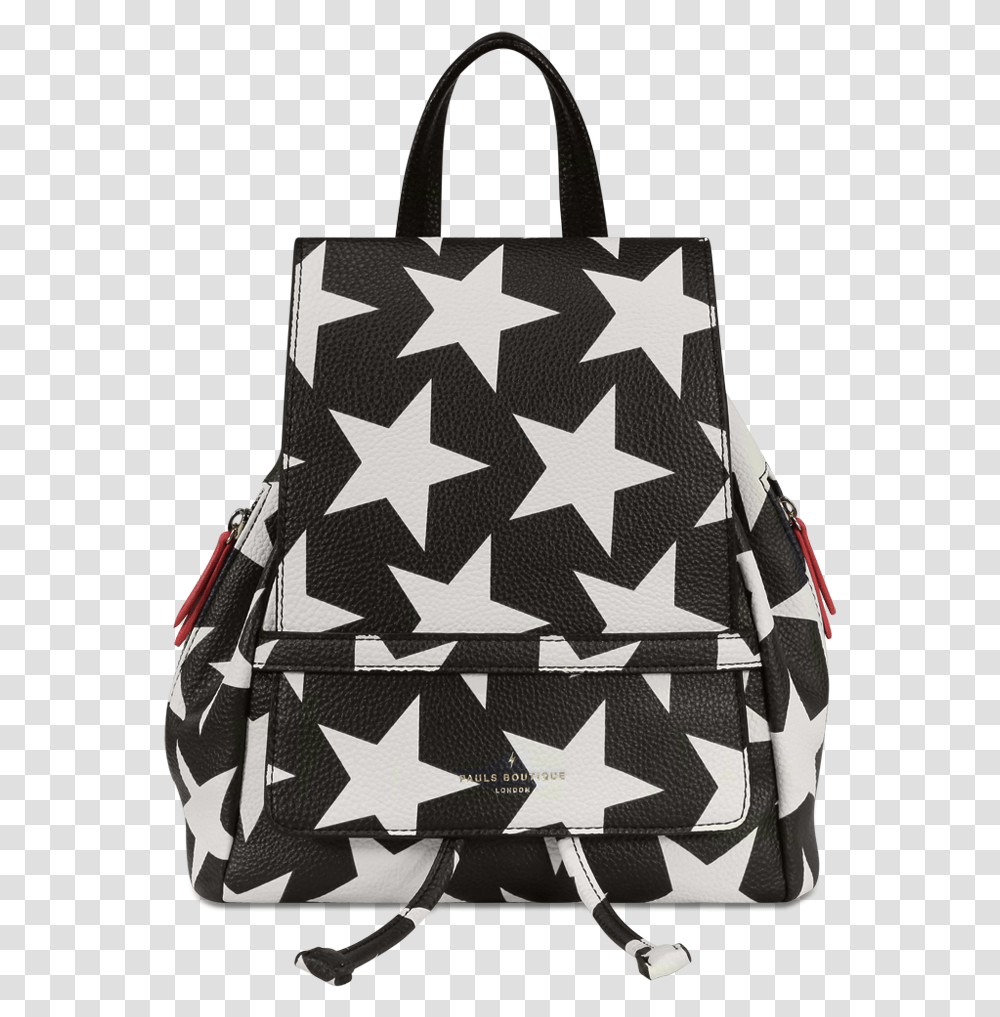 Pauls Boutique Charlie Backpack In Black With White Zaino Pauls Boutique, Bag, Rug, Handbag, Accessories Transparent Png