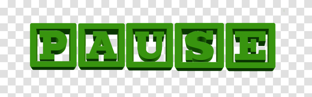 Pause Word, Label, Green Transparent Png