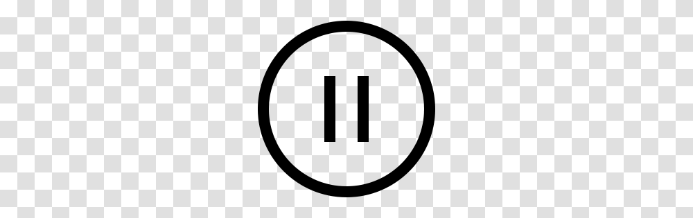 Pause Icon Circle Outline, Gray, World Of Warcraft Transparent Png