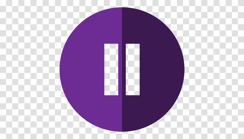 Pause Icon, Sphere, Purple, Balloon Transparent Png