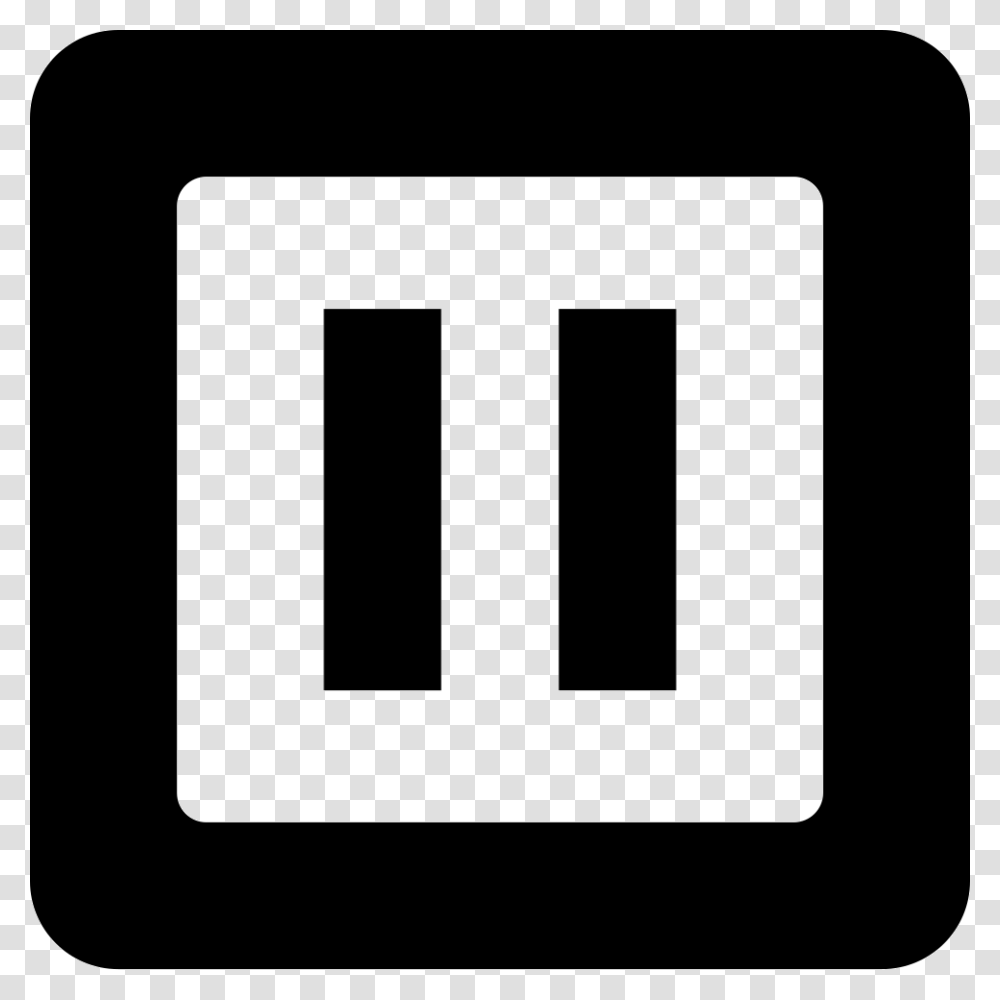 Pause Square Button Icon Free Download, First Aid, Number Transparent Png