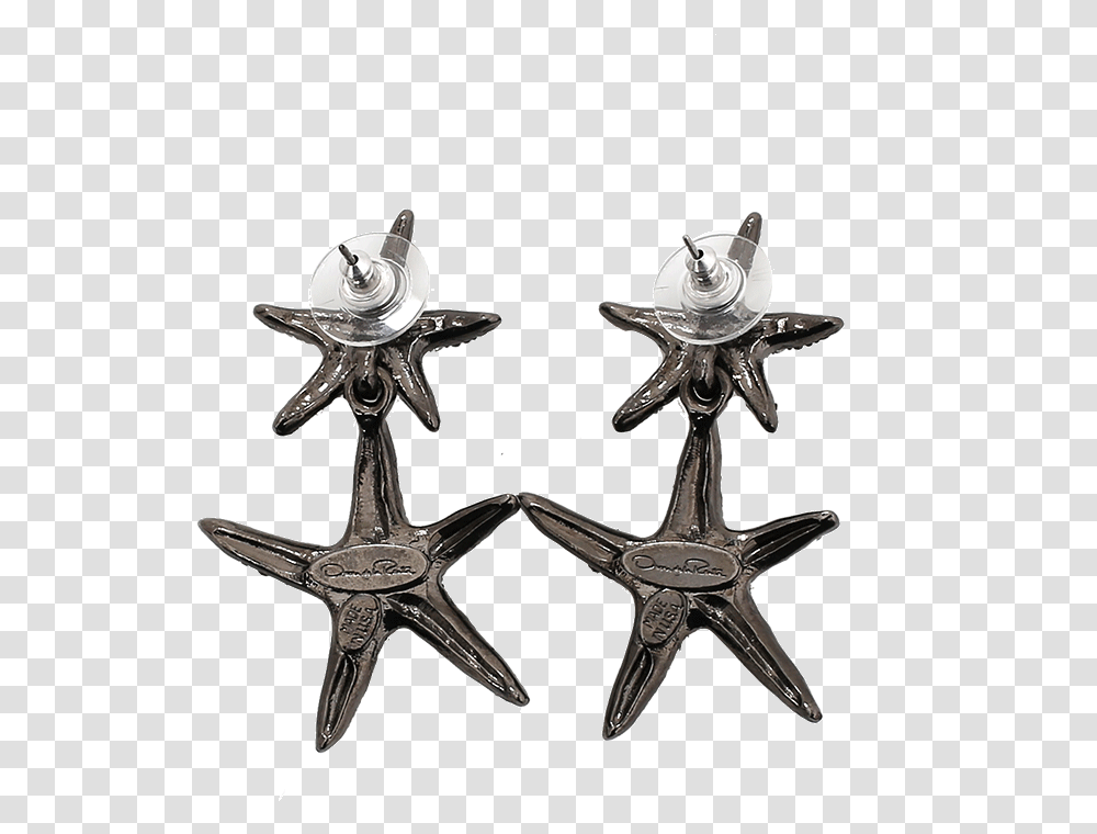 Pave Sea Star Drop Earrings Marissa Collections, Accessories, Accessory, Jewelry, Silver Transparent Png
