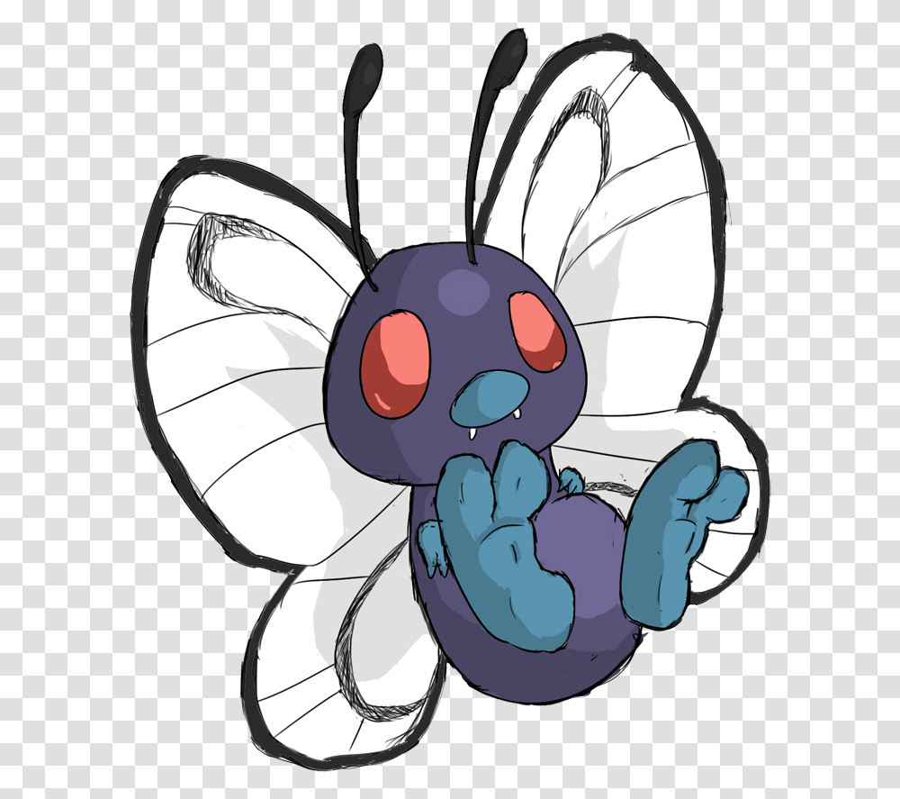 Paw Butterfree, Wasp, Bee, Insect, Invertebrate Transparent Png