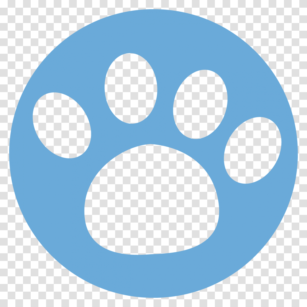 Paw Circle Icon, Disk, Number Transparent Png