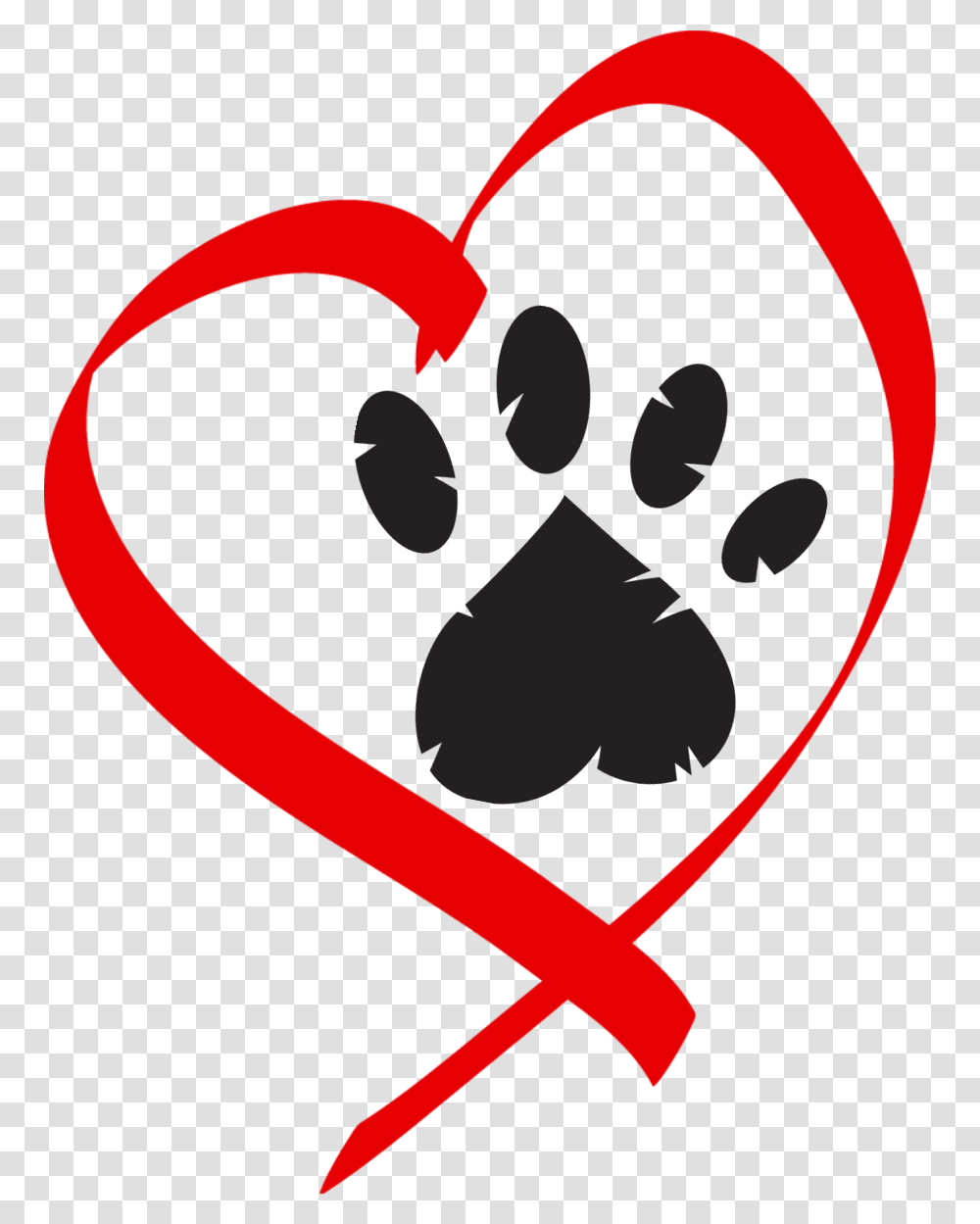 Paw Clipart Animal Lover Heart Dog Paw, Hand, Label Transparent Png