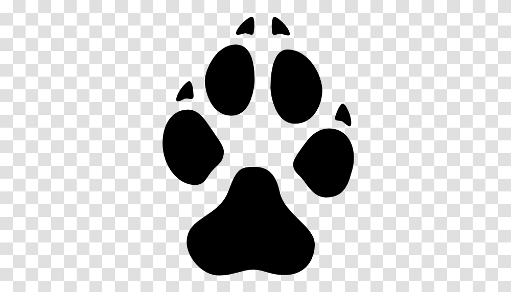 Paw Clipart Dog Tracks, Stencil, Footprint Transparent Png
