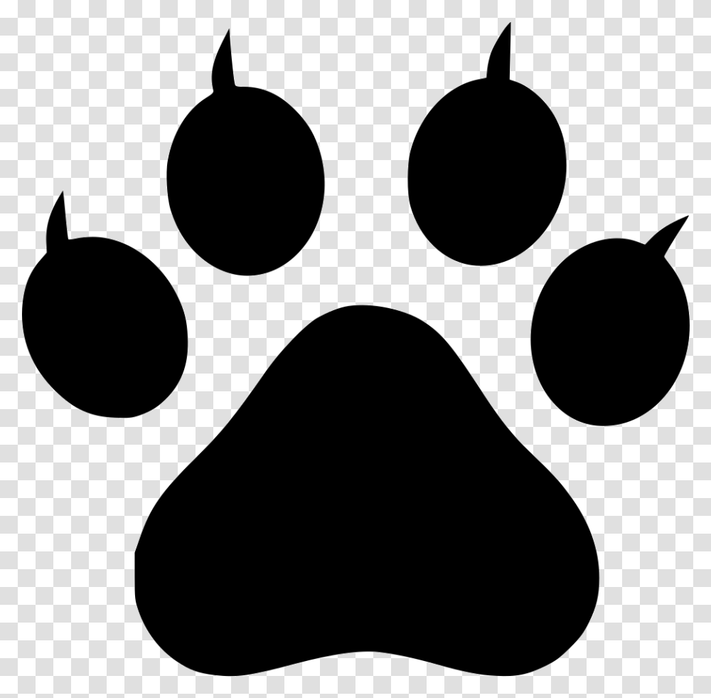 Paw Icon Free Download, Footprint, Stencil Transparent Png