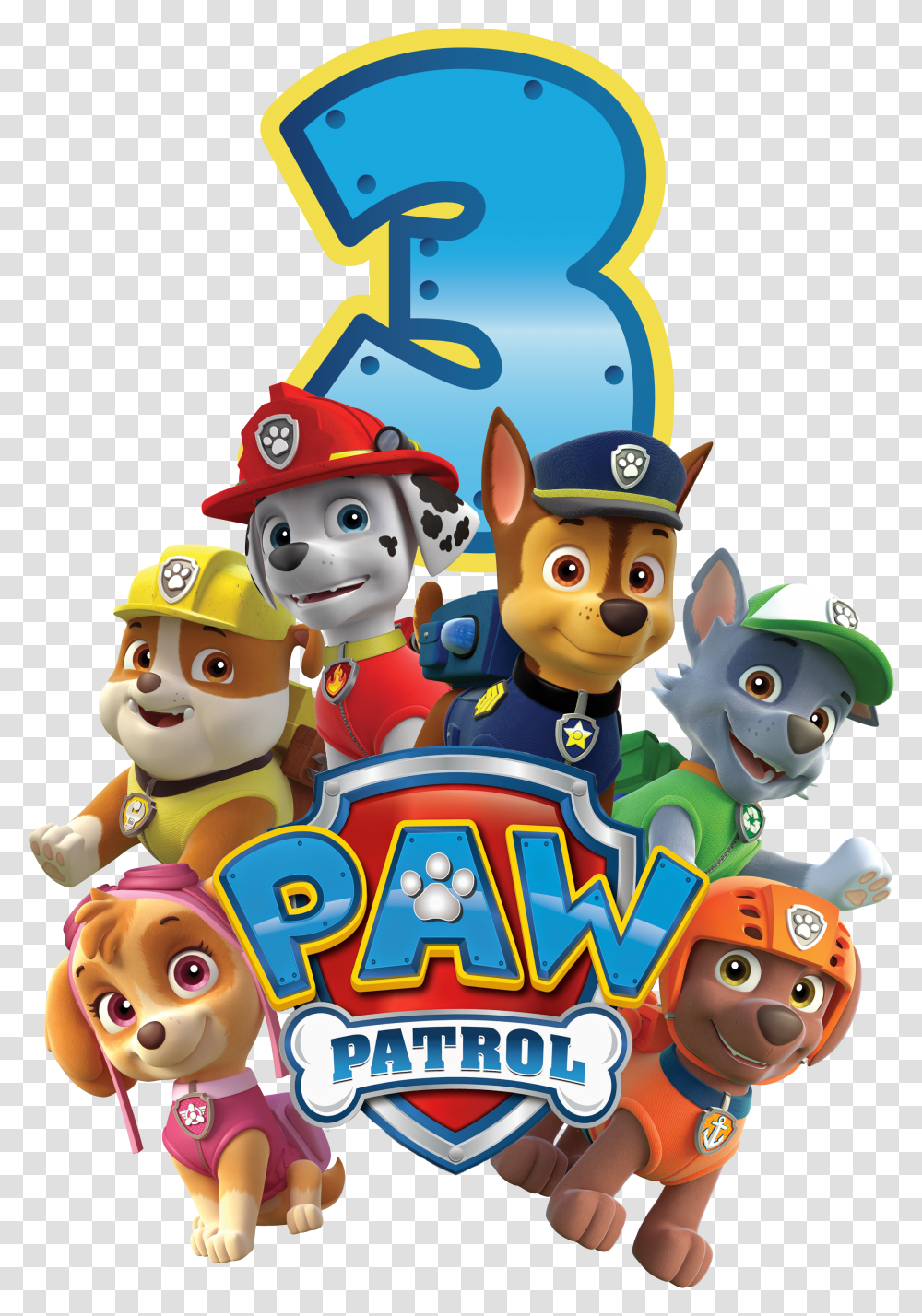 Paw Patrol All Character Kids 16 Birthday Paw Patrol Clipart Transparent Png