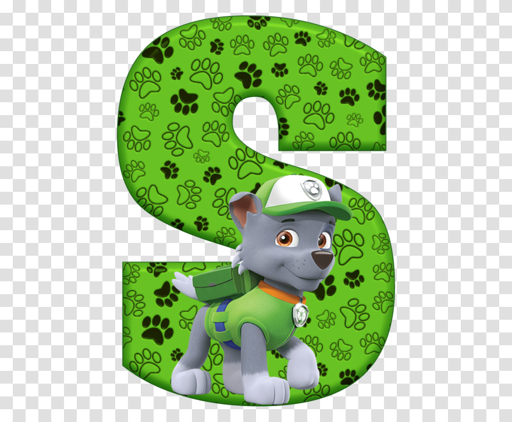 Paw Patrol Alphabet S, Toy, Green Transparent Png