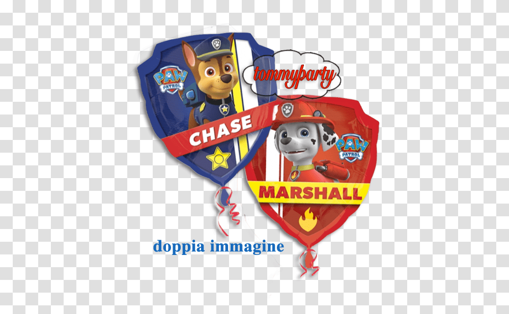 Paw Patrol Badge Balloon, Crowd, Logo Transparent Png