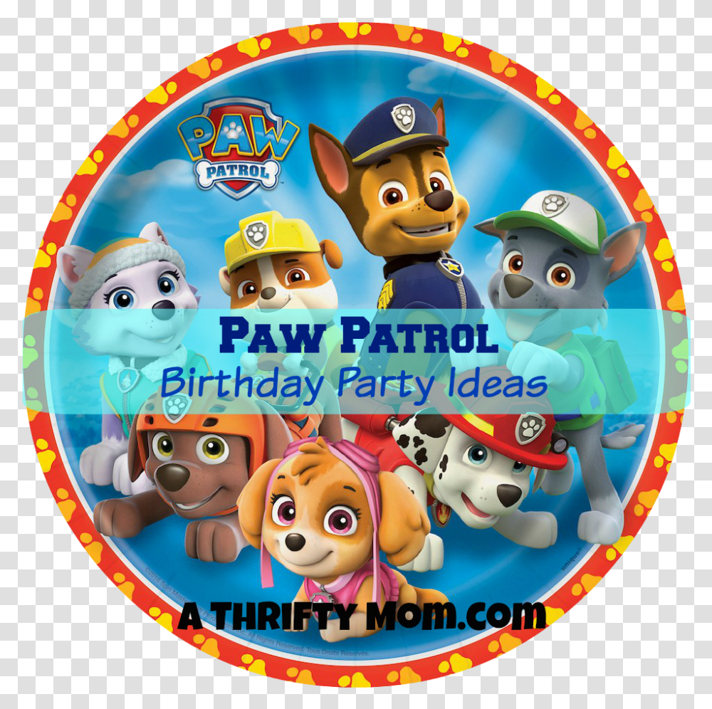 Paw Patrol Birthday Party Ideas Paw Patrol, Disk, Dvd, Super Mario Transparent Png