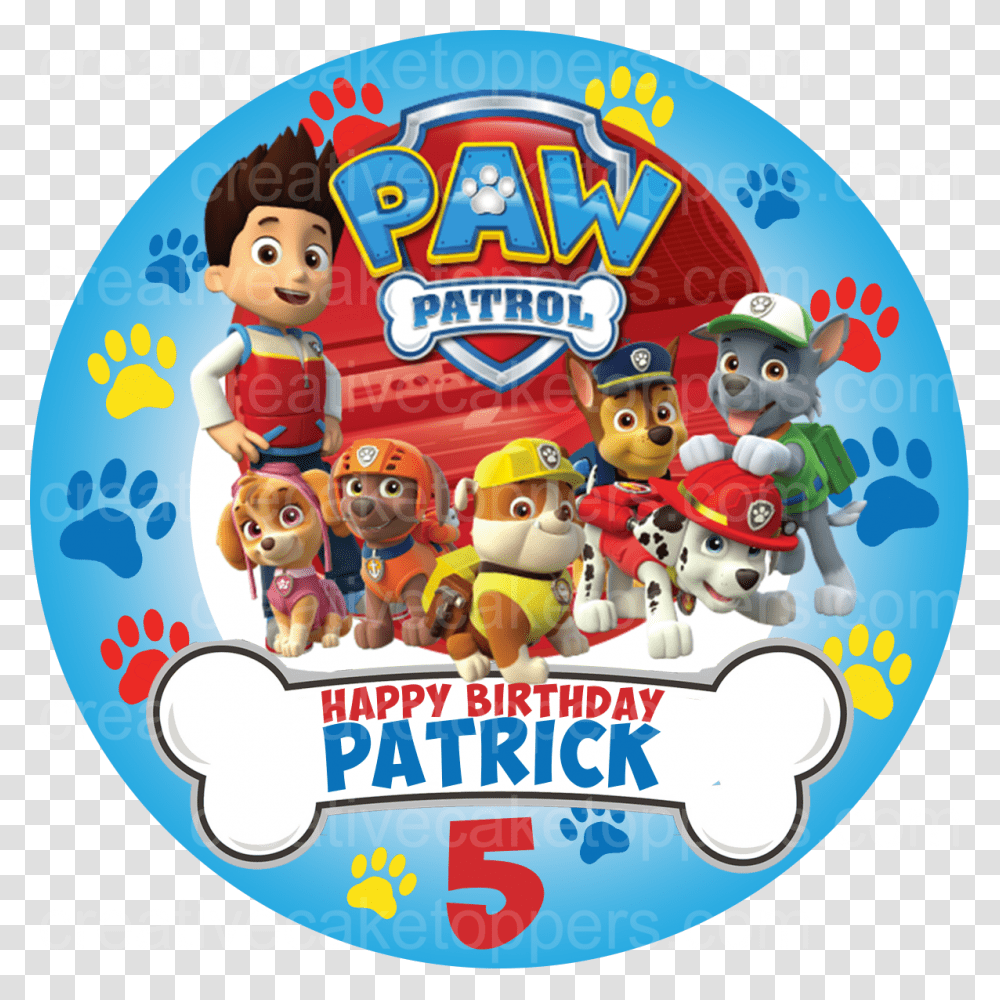 Paw Patrol Birthday Sticker, Super Mario, Disk, Dvd, Toy Transparent Png