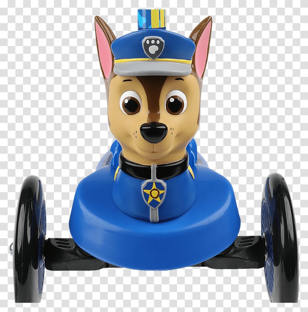 Paw Patrol Chase 3 Wheel Scooter, Toy, Vehicle, Transportation, Word Transparent Png