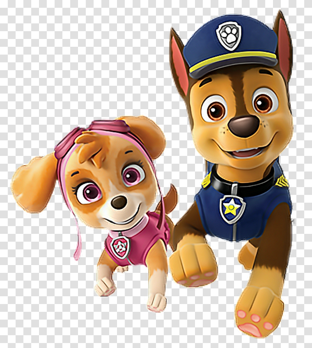 Paw Patrol Chase And Skye Skye And Chase Paw Patrol, Toy, Costume Transparent Png