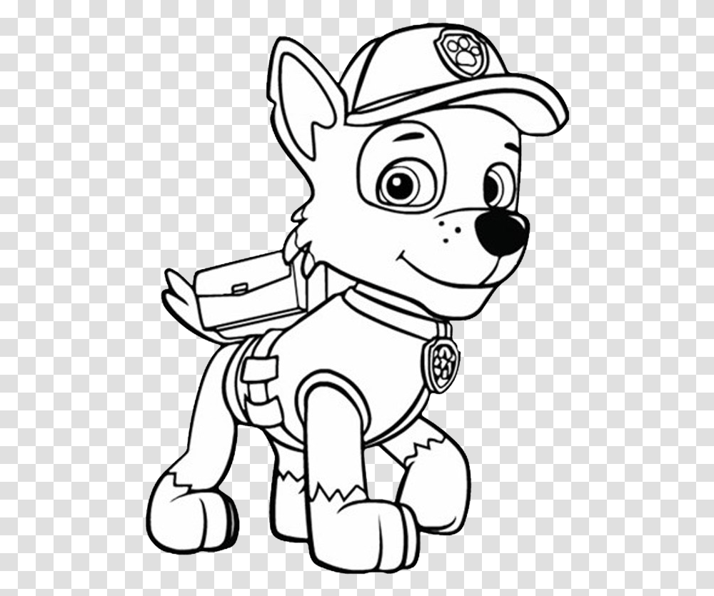 Paw Patrol Coloring Pages, Drawing, Doodle, Sketch Transparent Png ...