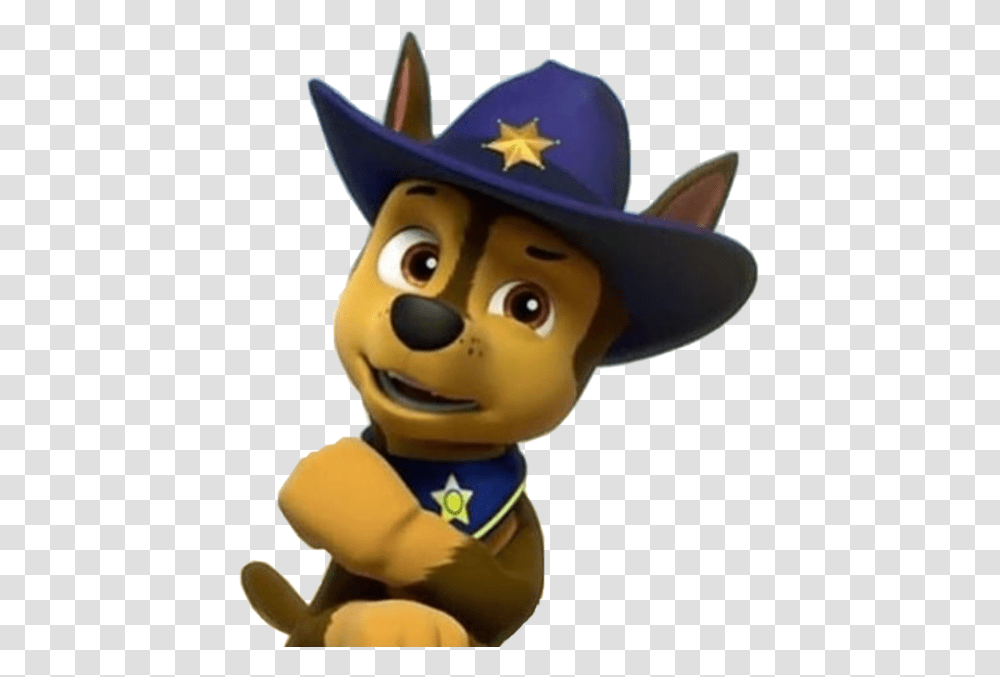 Paw Patrol Cowboy Chase, Toy, Apparel, Mascot Transparent Png