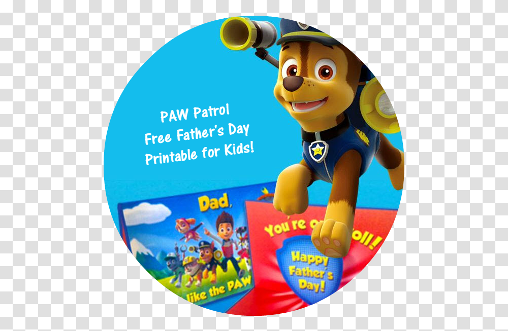 Paw Patrol Fathers Day Marshall And Chase Paw Patrol Round, Disk, Toy, Dvd, Figurine Transparent Png