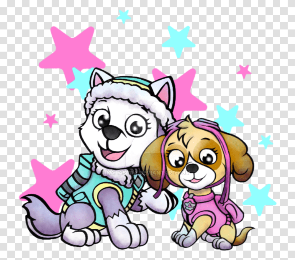 Paw Patrol Girls By Katastra Girl Paw Patrol Clipart, Star Symbol, Doodle, Drawing Transparent Png