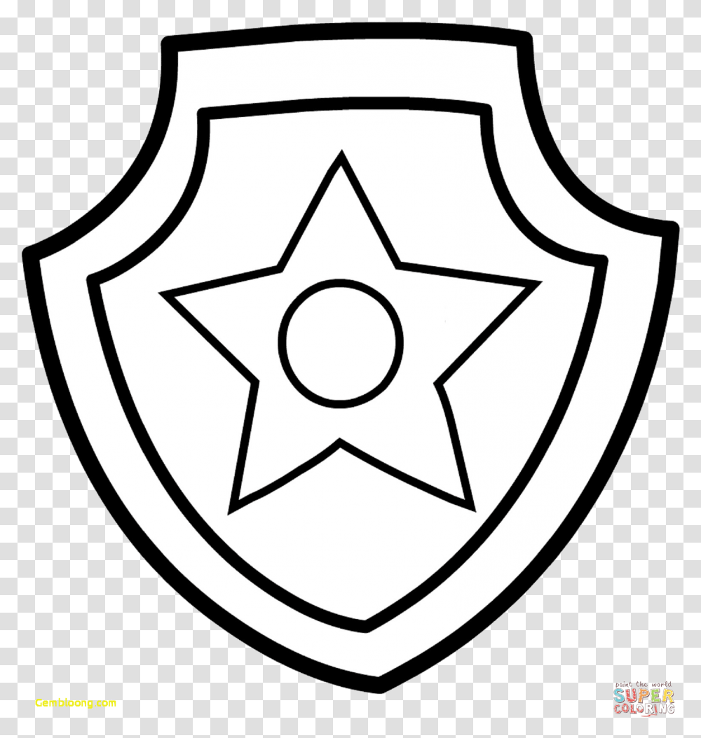 Paw Patrol How To Draw Marshall From Wondeful Chase Paw Patrol Coloring Pages Badges, Armor, Shield, Grenade, Bomb Transparent Png