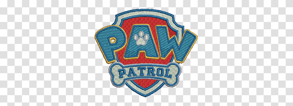 Paw Patrol Logo Embroidery Designs Instant Download, Trademark, Rug, Badge Transparent Png