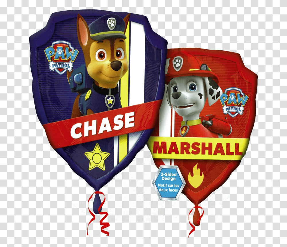 Paw Patrol Marshall Chase Ballon Folienballon Kaufen Paw Patrol Marshall Logo, Badge, Armor, Emblem Transparent Png