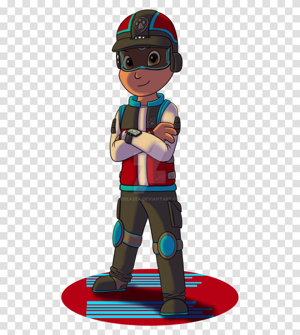 Paw Patrol Mission Paw Ryder, Helmet, Person, Toy Transparent Png