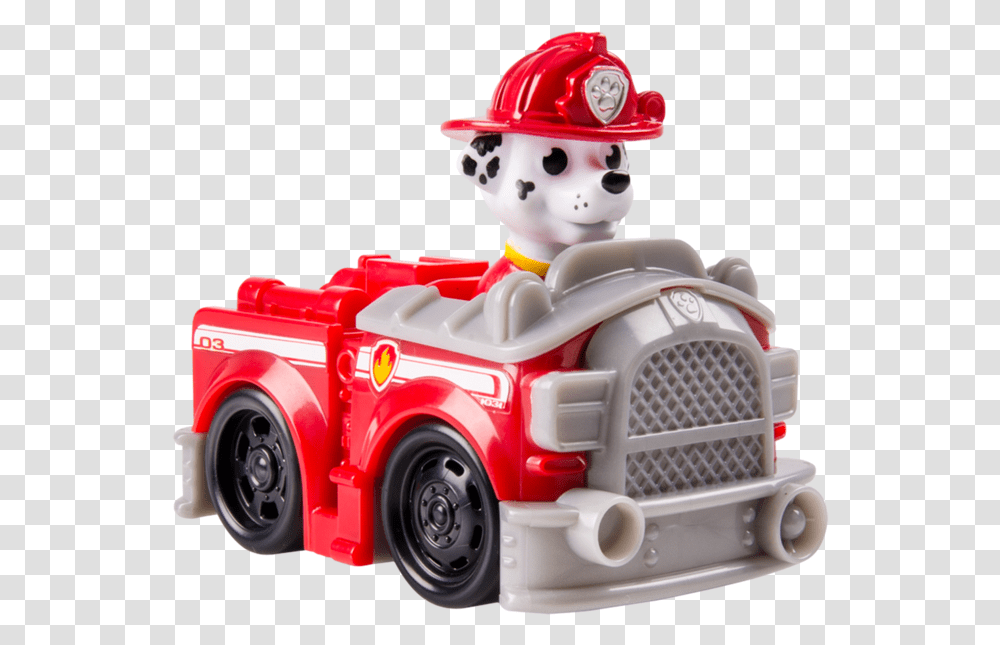Paw Patrol Rescue Racers Marshall, Toy, Truck, Vehicle, Transportation Transparent Png
