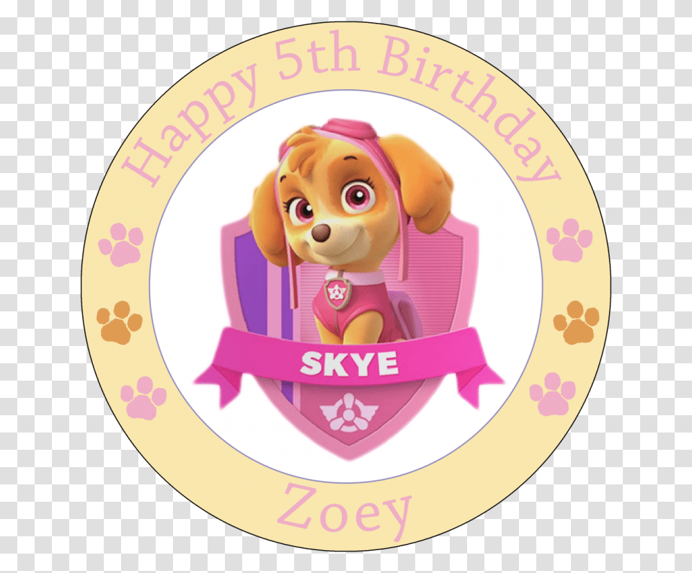 Paw Patrol Skye Clipart, Label, Sticker, Toy Transparent Png
