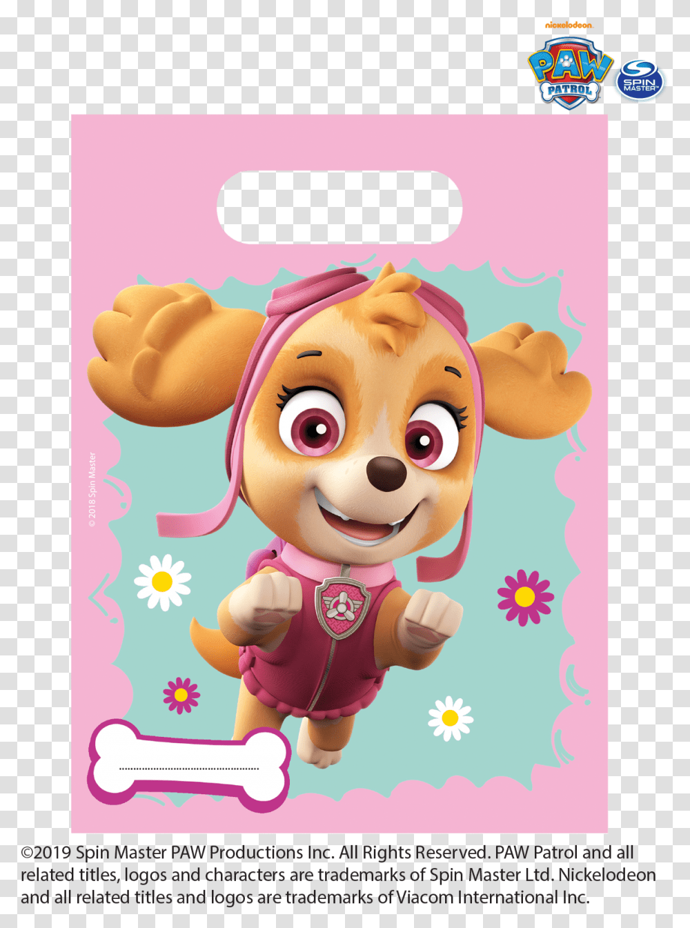 Paw Patrol Skye Everest Mint Tableware Party Decorations Paw Patrol Banner Sky, Envelope, Mail, Greeting Card, Toy Transparent Png