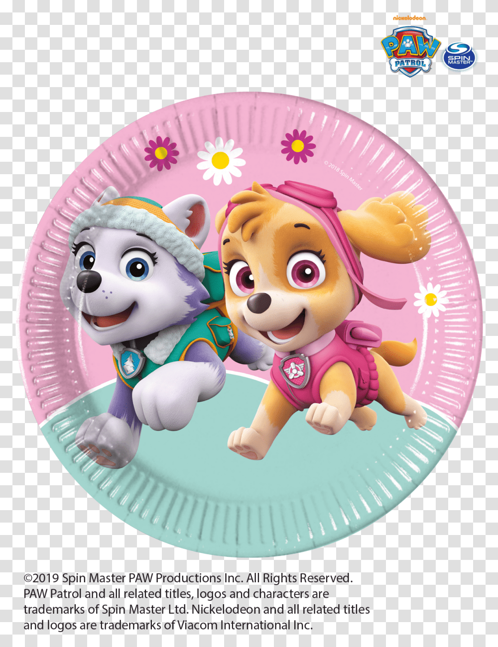 Paw Patrol Skye Everest Mint Tableware Party Decorations Skye Y Everest Paw Patrol, Dish, Meal, Food Transparent Png