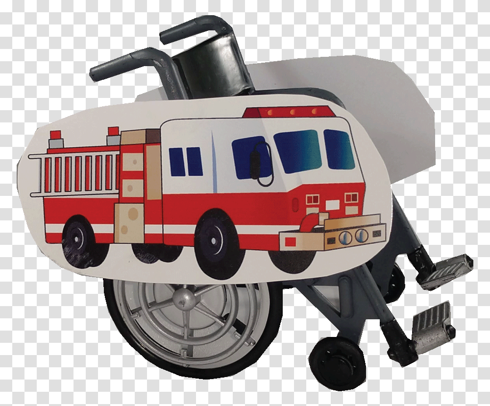 Paw Patrol Wheelchair, Fire Truck, Vehicle, Transportation, Machine Transparent Png