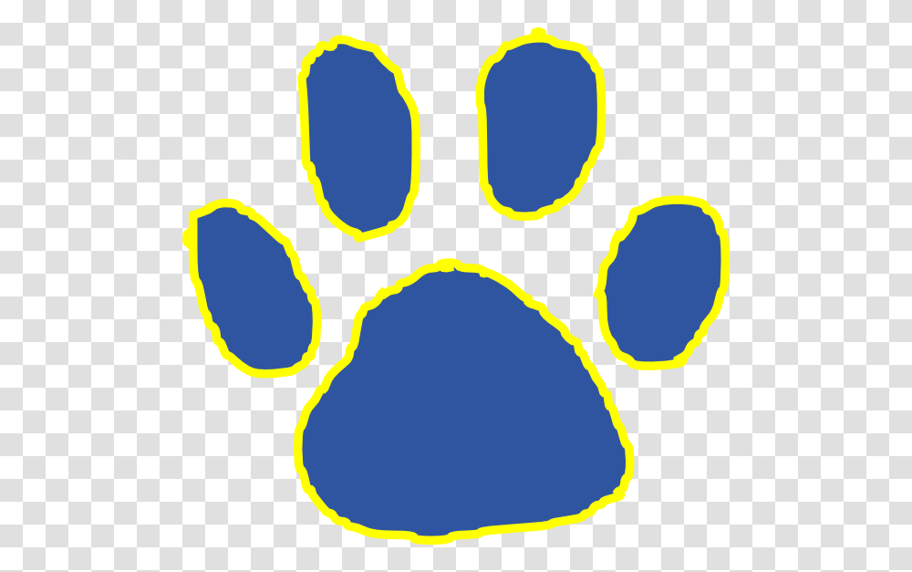 Paw Print Blue And Gold Download Blue Tiger Paw Print, Sea, Outdoors, Water, Nature Transparent Png