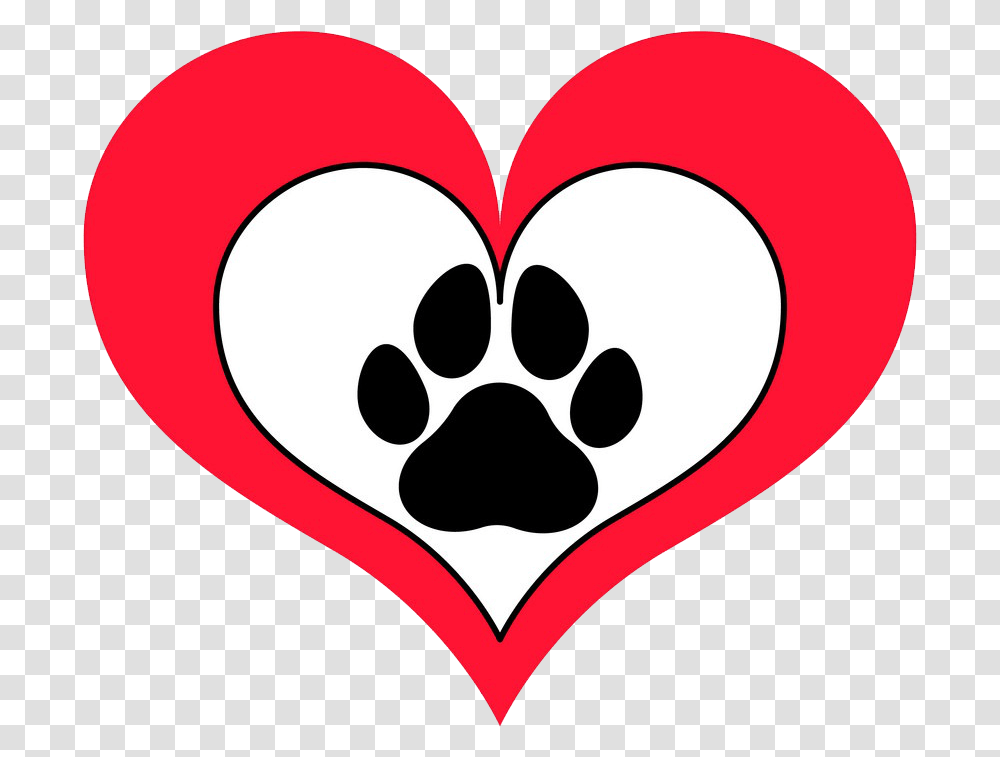Paw Print Clipart Paw Heart Clipart, Label, Text, Sticker, Symbol Transparent Png