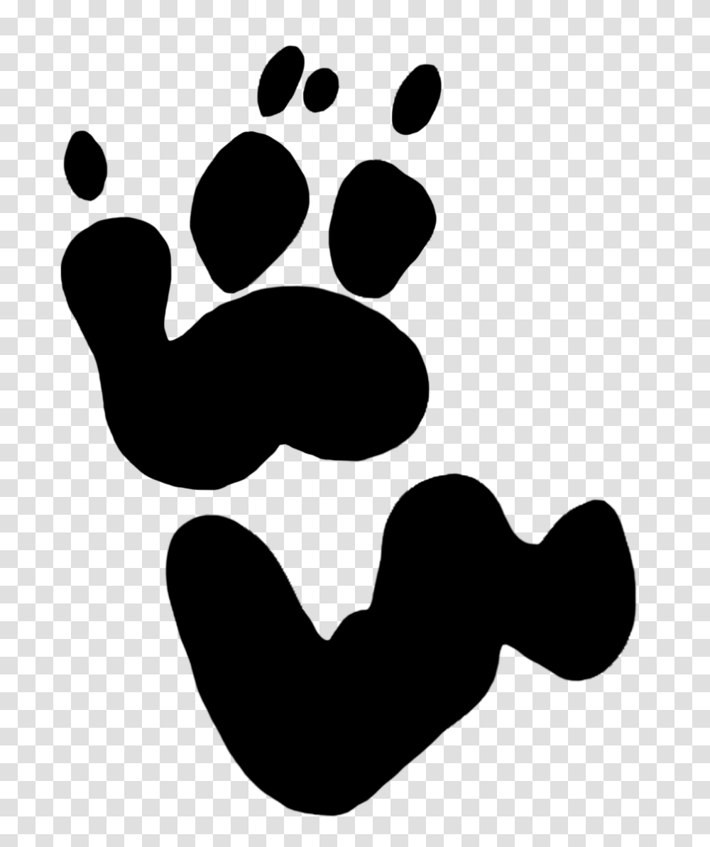 Paw Print Clipart, Person, Human, Hug, Silhouette Transparent Png